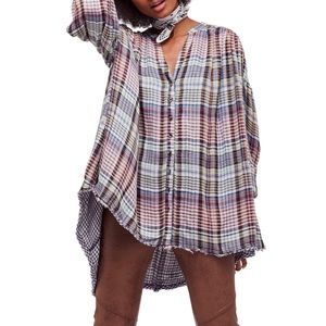 Free People Come on Over tunic top size medium